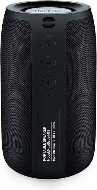 Portable Waterproof Bluetooth Speaker with Deep Bass