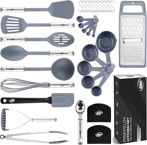 35-Piece Kitchen Utensil Set for Cooking and Baking