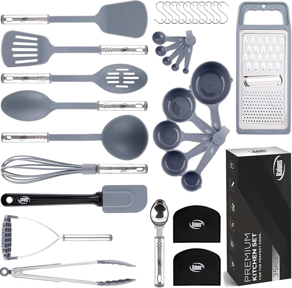 35-Piece Kitchen Utensil Set for Cooking and Baking