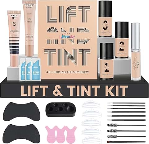 Lash Lift and Color Kit with Tools for Home and Salon