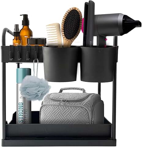 Two-Level ABS Plastic Hair Tool Organizer