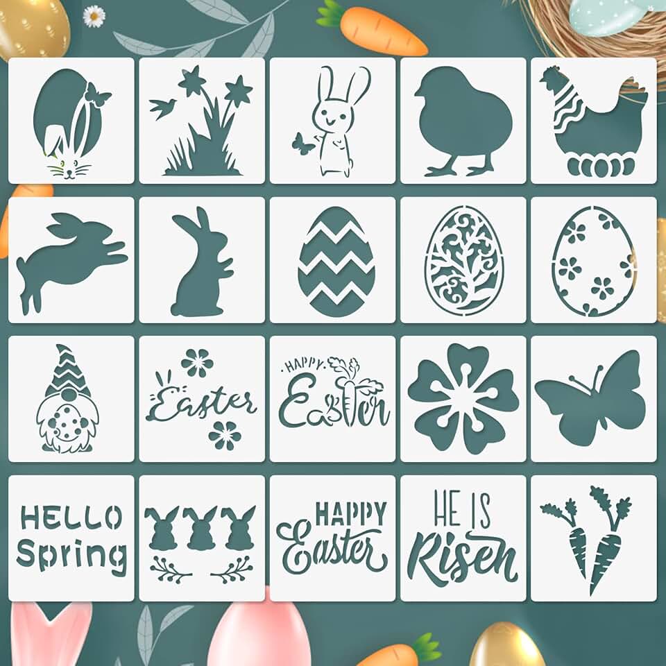 20 Reusable Easter Stencils for Wood Painting