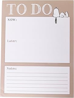 Snoopy To-Do List Notepad, 150 Sheets, Daily Organizer