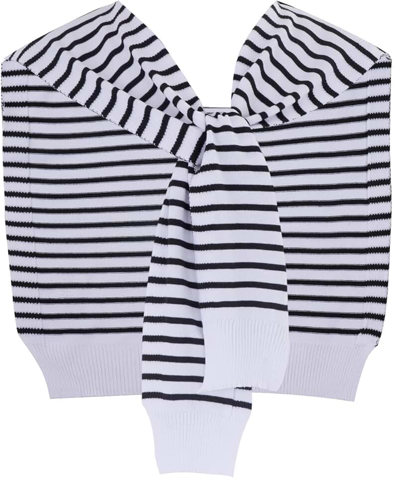 Striped Knitted Pashmina Shawl for Women