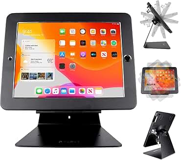 Desktop Security Stand for 10.2" iPad with Swivel