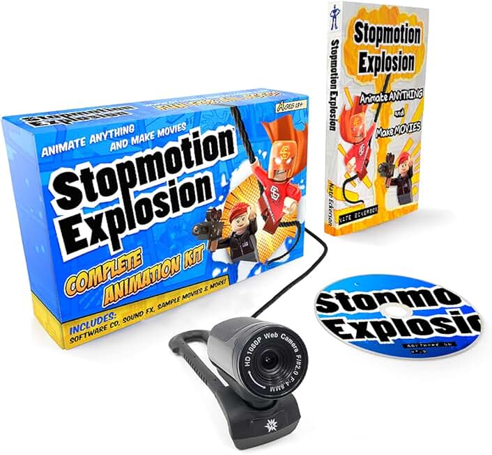 Full HD Stop Motion Animation Kit with Camera and Software
