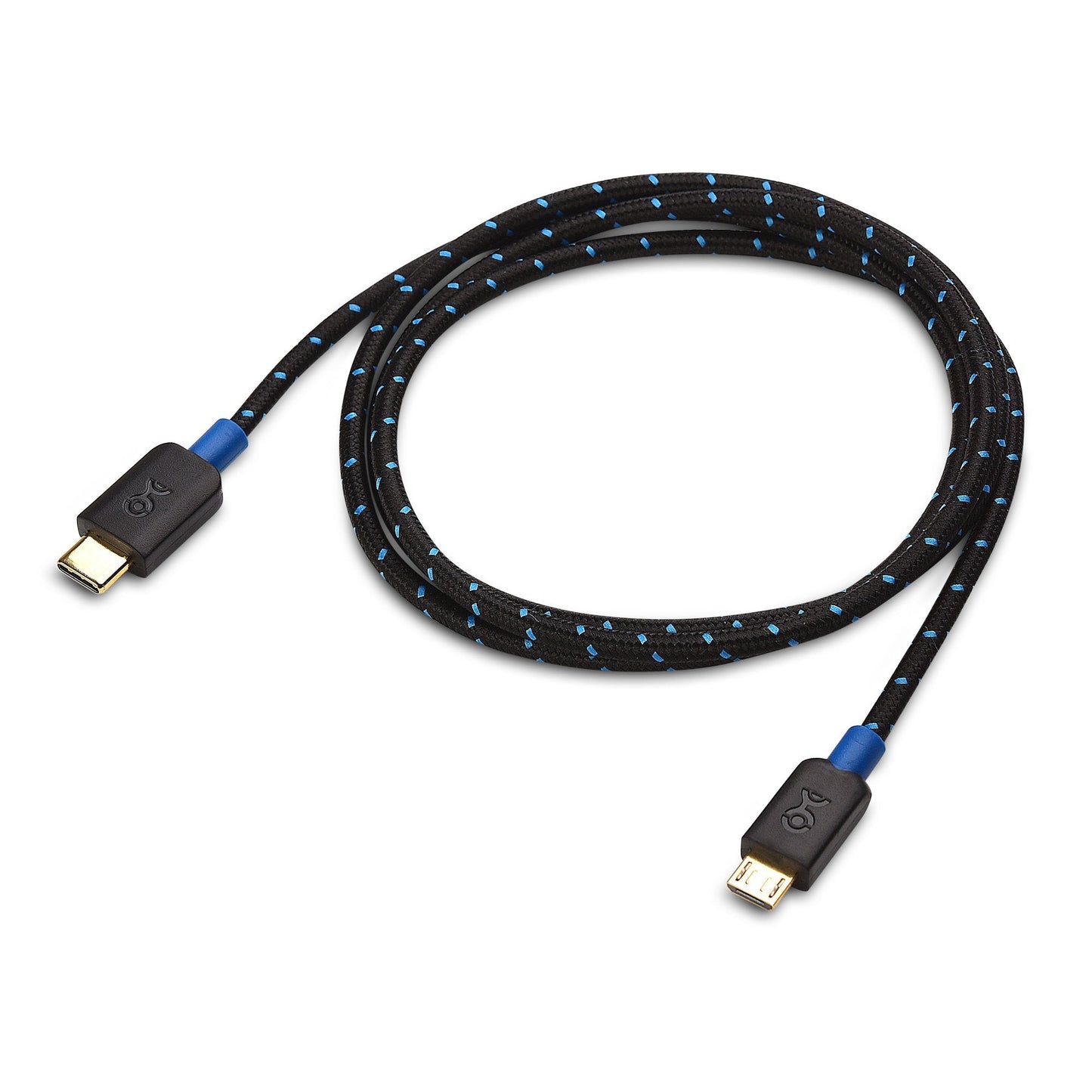 Braided USB C to Micro USB Cable 3.3 ft (Micro USB to USB-C Cable, USB Type C to Micro USB Cable) in Black
