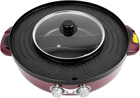 Electric Hot Pot and Grill for 2-5 People