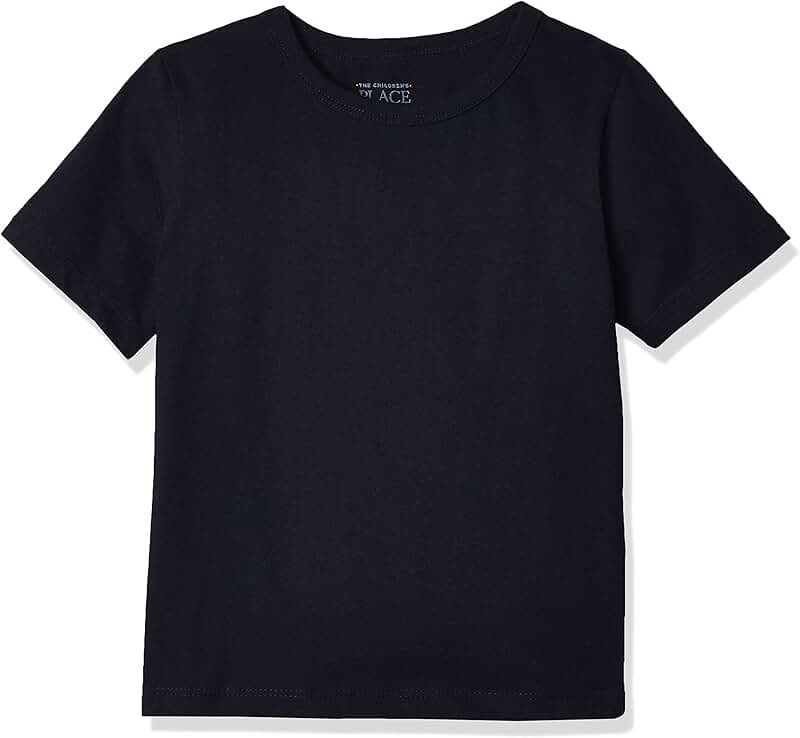Baby boys and toddler short sleeve T-shirt, navy, 6-9 months