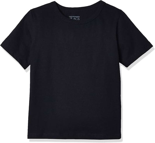 Baby boys and toddler short sleeve T-shirt in navy, 2T