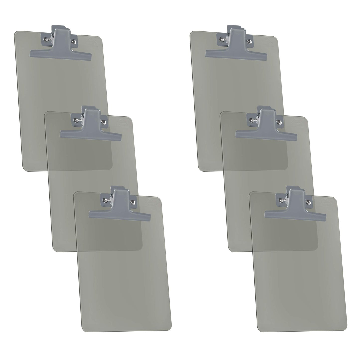 Set of 6 Smoke A5 Metal Clip Memo Boards