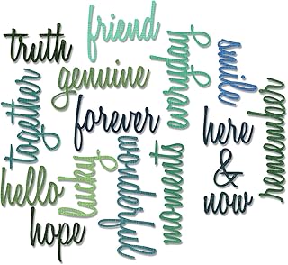Friendship Words Script Thinlits Die Set