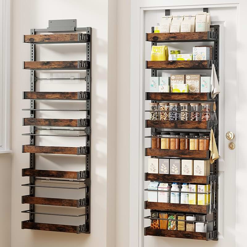 8-Tier Over-the-Door Pantry and Spice Rack