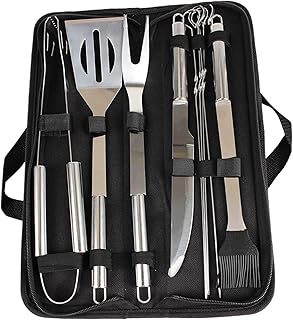 Stainless Steel BBQ Utensil Set for Camping and Outdoor Grilling