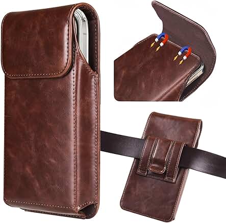 Leather Belt Phone Holster for iPhone and Galaxy Models