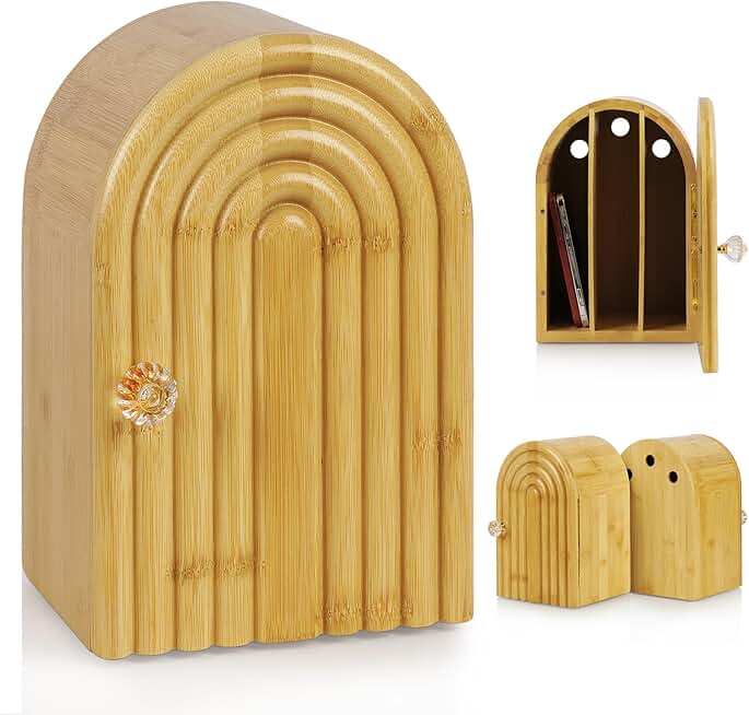 Bamboo Phone Box for Family Time with Charging Holes