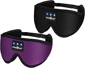 Wireless Sleep Headphones and Eye Masks, Pack of 2