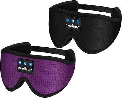 Wireless Sleep Headphones and Eye Masks, Pack of 2