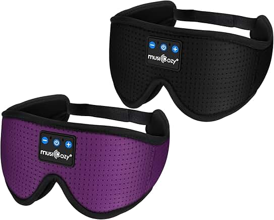 Wireless Sleep Headphones and Eye Masks, Pack of 2