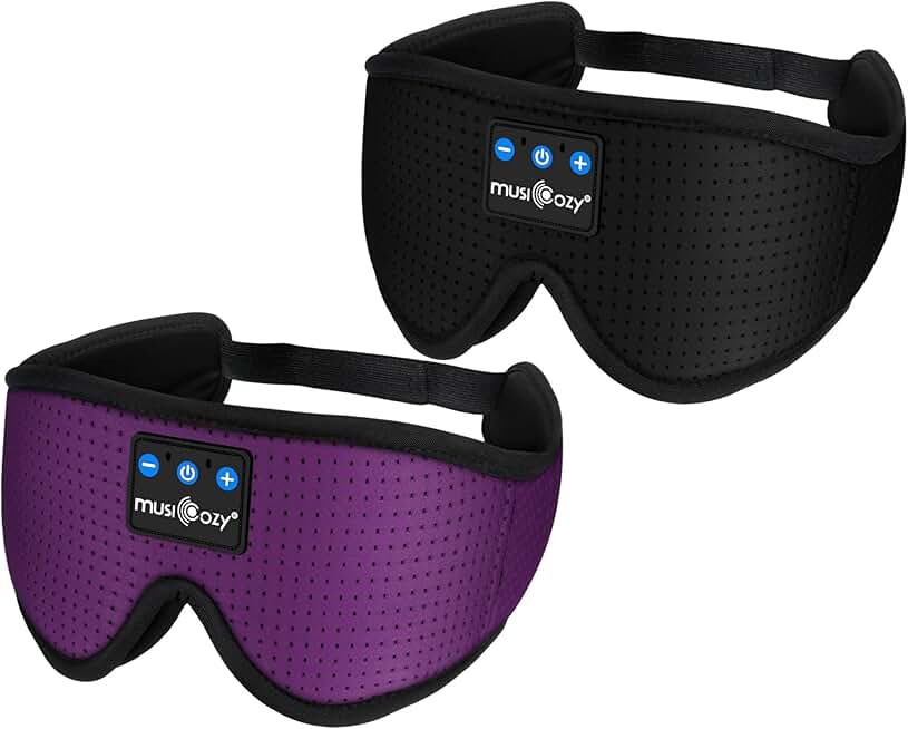 Wireless Sleep Headphones and Eye Masks, Pack of 2