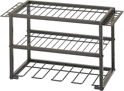 4-Bay Power Tool Organizer with Shelves