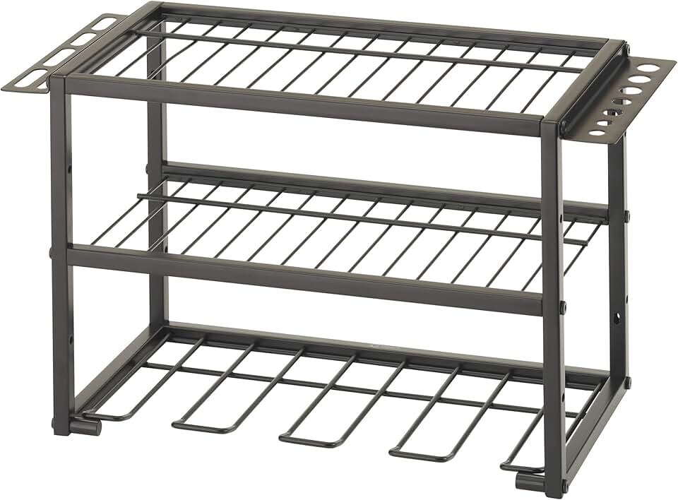 4-Bay Power Tool Organizer with Shelves