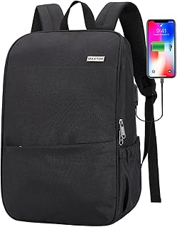 Deep Storage Laptop Backpack with USB Port and Water Resistance