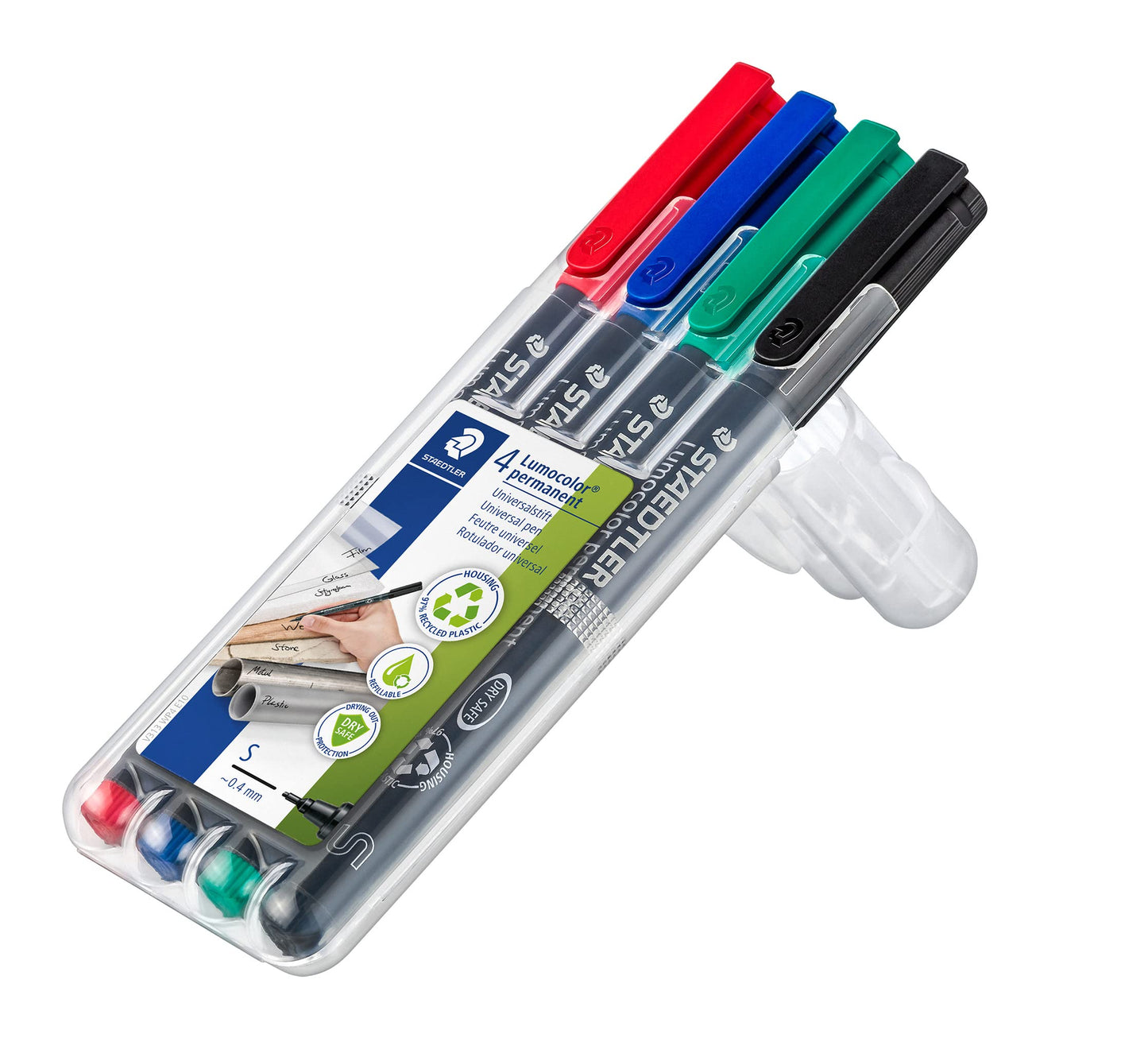 Pack of 4 permanent markers