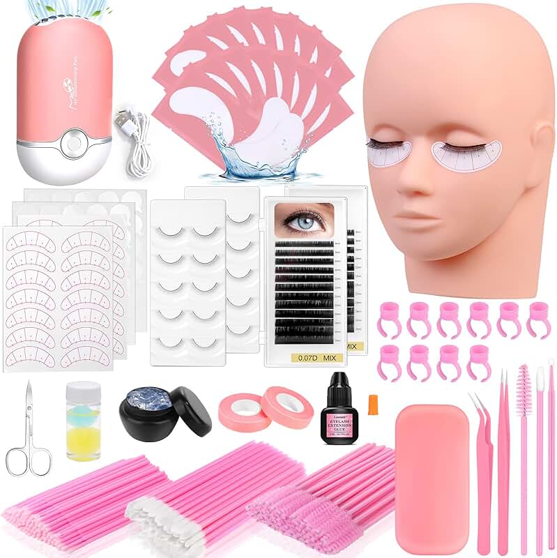 Lash Extension Kit for Beginners with Mannequin Head