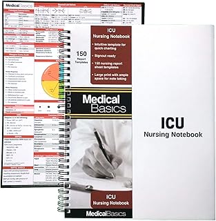 Large Print ICU Nursing Notebook for Quick Charting