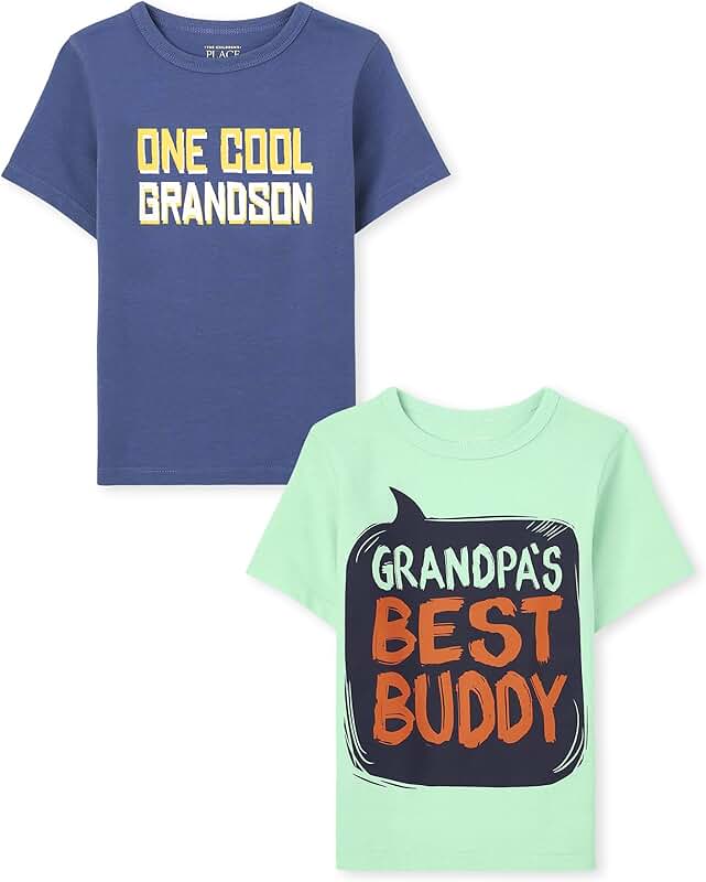 Baby and Toddler Dinosaur, Animal, and Car T-Shirts 2 Pack