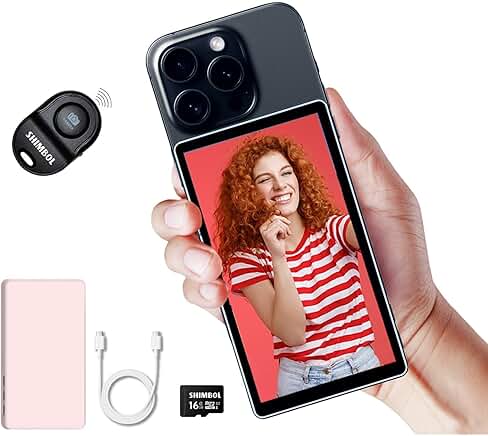 5-inch Touch Screen Rear Camera Monitor with Pink Case