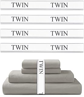 Twin Bed Sheet Organizer Bands, 4 Pack