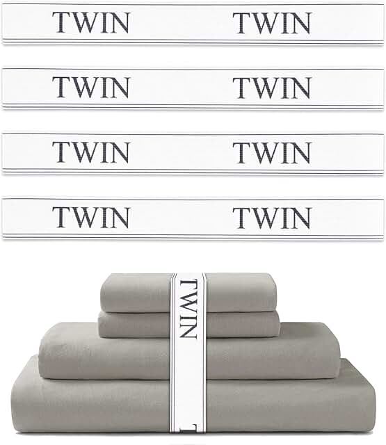 Twin Bed Sheet Organizer Bands, 4 Pack