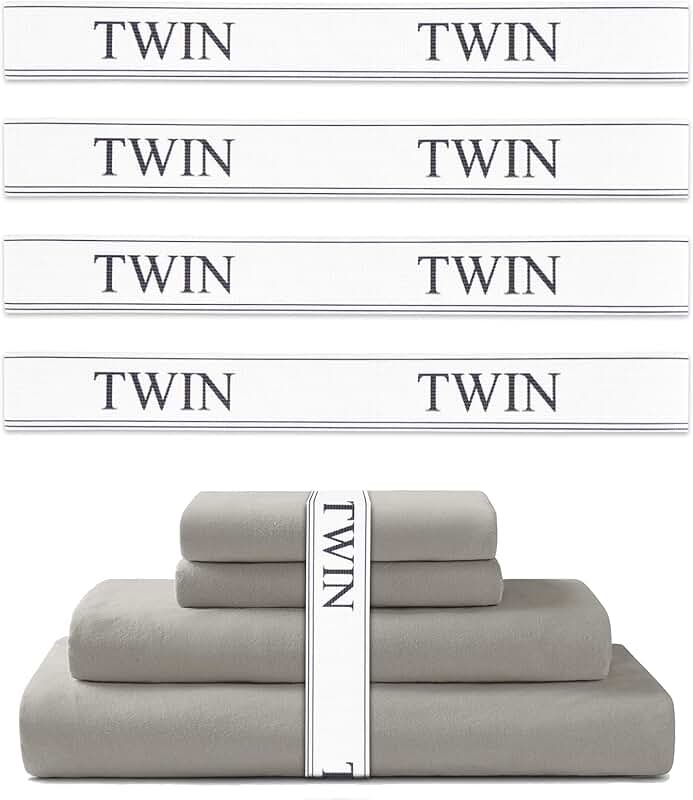 Twin Bed Sheet Organizer Bands, 4 Pack