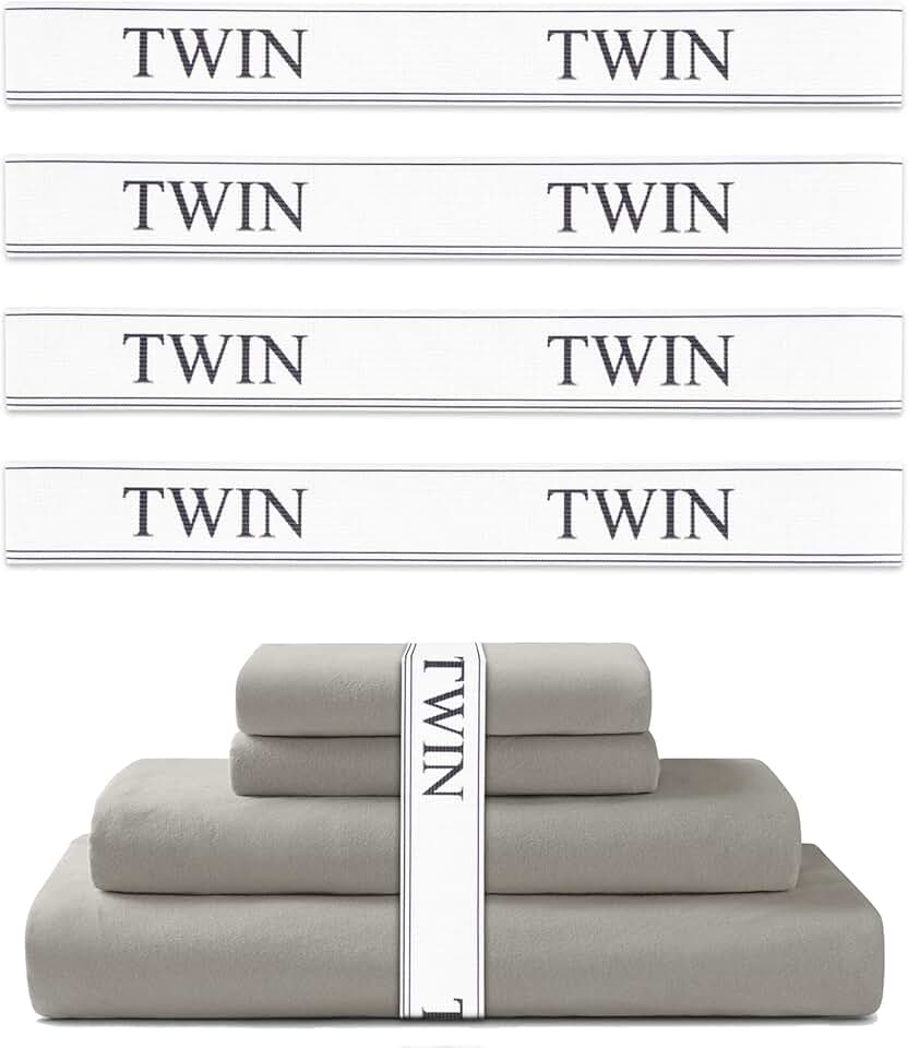 Twin Bed Sheet Organizer Bands, 4 Pack