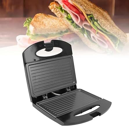Electric Panini Press Grill for Sandwiches and Breakfasts