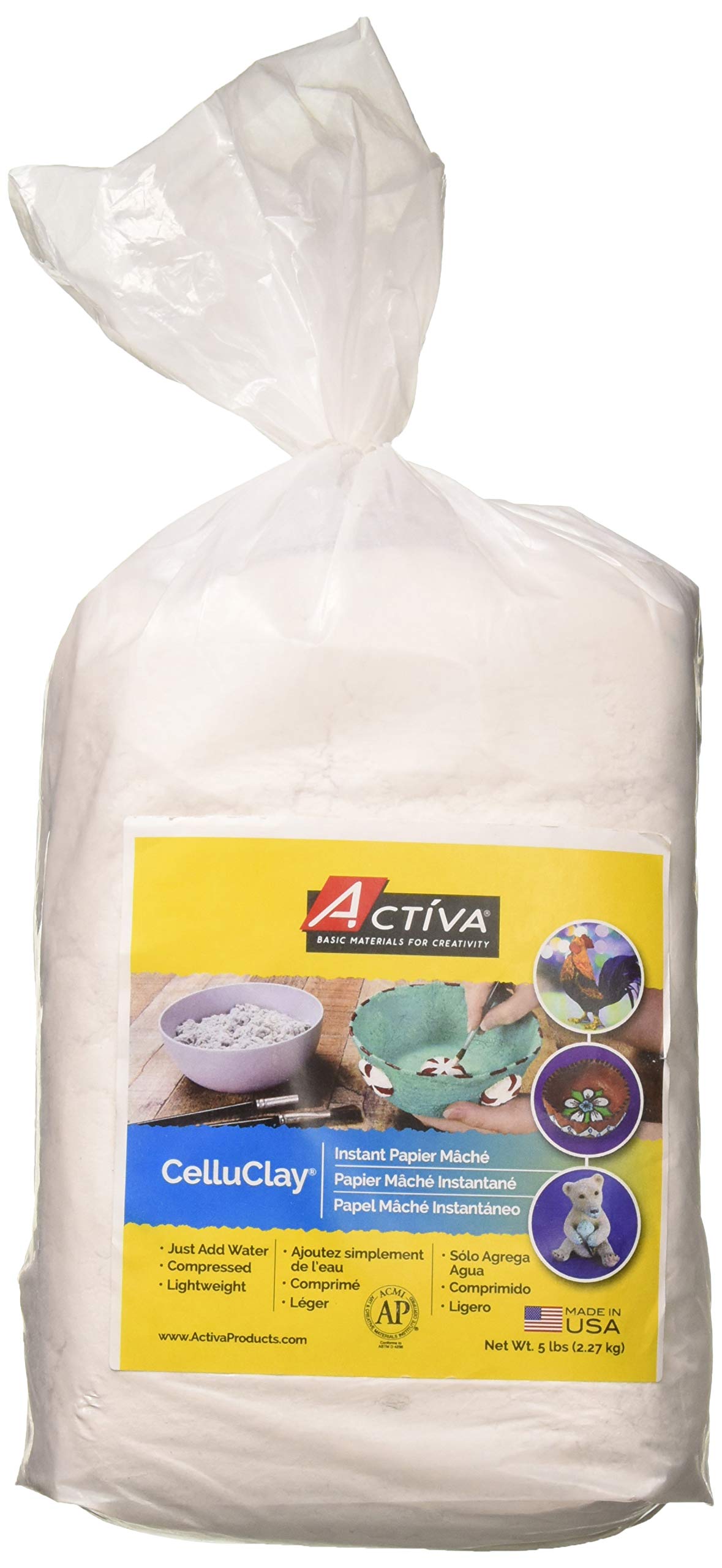 5lb White CelluClay Instant Papier Mache