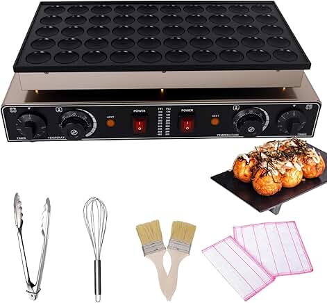 Mini Dutch Pancake Maker with Temp and Time Control
