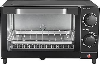 4-Slice Toaster Oven with Settings, Rack, and Pan