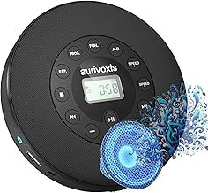 Portable Rechargeable CD Player with Stereo Speakers