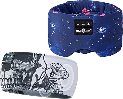 Wireless Sleep Mask with Headphones and Adjustable Band