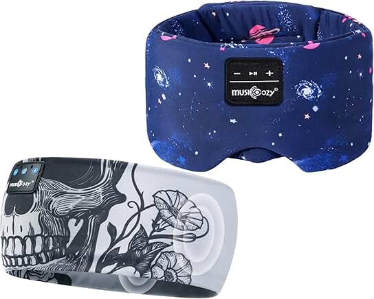 Wireless Sleep Mask with Headphones and Adjustable Band