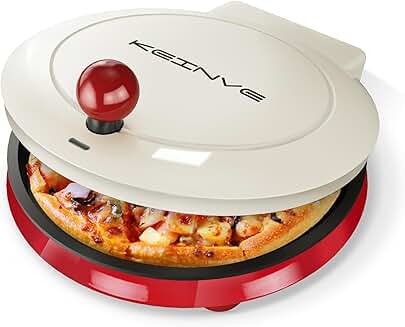 1000W 2-in-1 Indoor Griddle and Pizza Maker