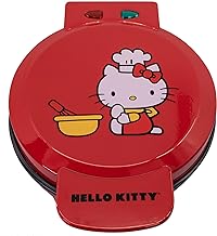 Red Hello Kitty Waffle Maker for Kitchen
