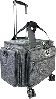 Teacher rolling bag with 5 rotating wheels for 15.6" laptop