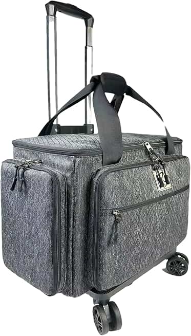 Teacher rolling bag with 5 rotating wheels for 15.6" laptop