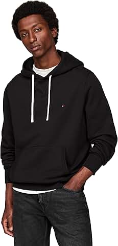 Men's Medium Weight Solid Fleece Hoodie Sweatshirt