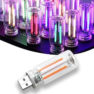Touch Dimmable USB Car Night Light Blue