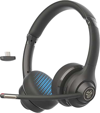 Wireless PC Headset with Microphone and 55+ Hours Playtime